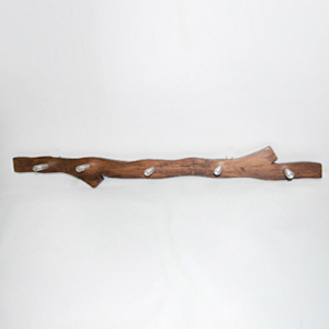 브론즈 나뭇가지 실버핀 우드벽걸이행거 벽행거