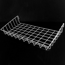 화이트 철망걸이바구니 휀스망걸이 메쉬망바구니