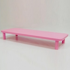 라운드 핑크 모니터받침대 수제제품