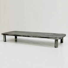 라운드 실버 모니터받침대 수제제품