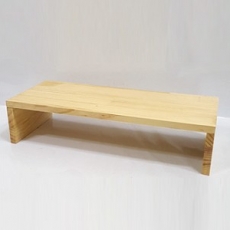 직각 집성목 원목 모니터받침대 수제제품