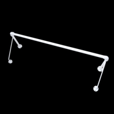 삼각 수도파이프 벽면행거 벽행거 부착옷걸이