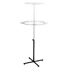 3단 스카프 원형 회전 악세사리 머플러 걸이 행거 진열대(고리8개)