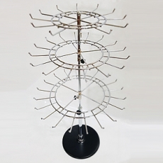 3단 원형 회전 악세사리 스카프 머플러 걸이 행거 진열대 (고리12개)