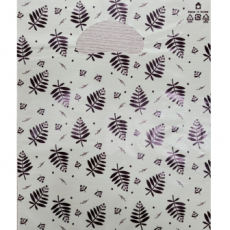 HD 베이지 나뭇잎 예쁜 비닐백 옷가게봉투