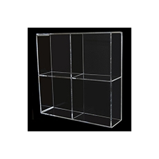 4칸 정사각 투명 아크릴칸막이 아크릴진열대