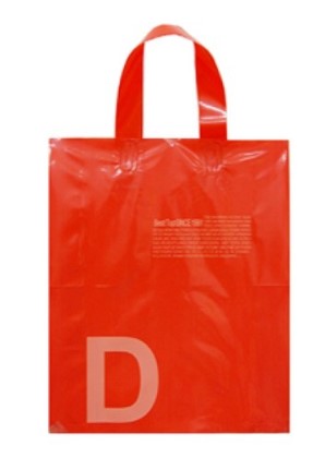 레드 D M 비닐쇼핑백 손잡이포장봉투